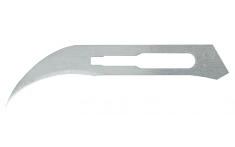 4-112 Carbon Steel Sterile Surgical Blades no. 12 