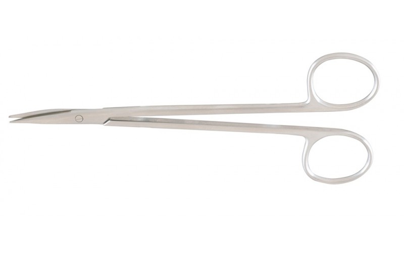 5-174 REYNOLDS Dissecting Scissors 6" (15.2 cm), curved, tenotomy type dissecting tips, one serrated blade