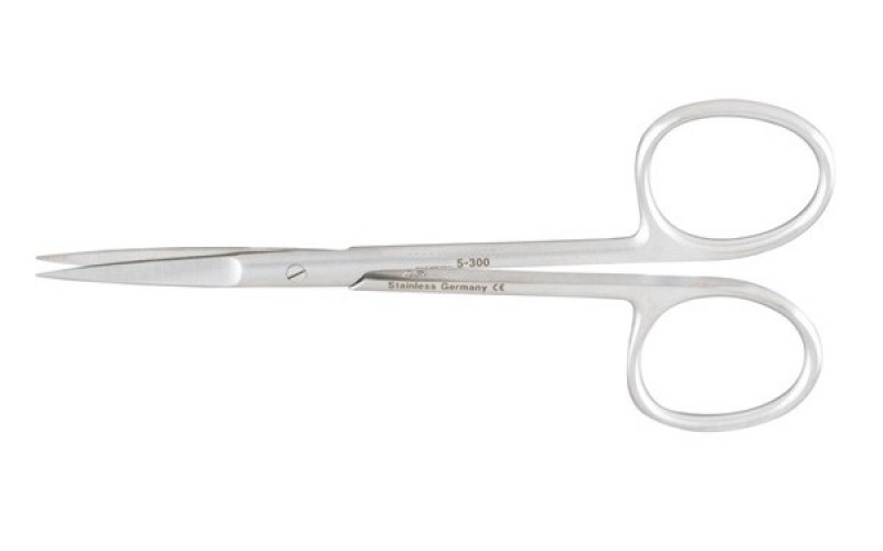 5-302  Iris Scissors, 4" (10.2cm), curved, standard pattern