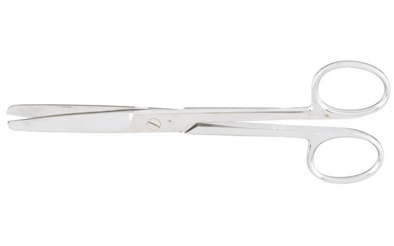 5-73 Standard Pattern Serratex Operating Scissors, straight, 5-1/2" 14 cm), one serrated edge, blunt-blunt points