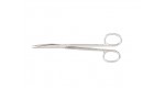 5D-326 BROPHY Operating Scissors, 5-1/2", curved, sharp/sharp, with one serrated blade.