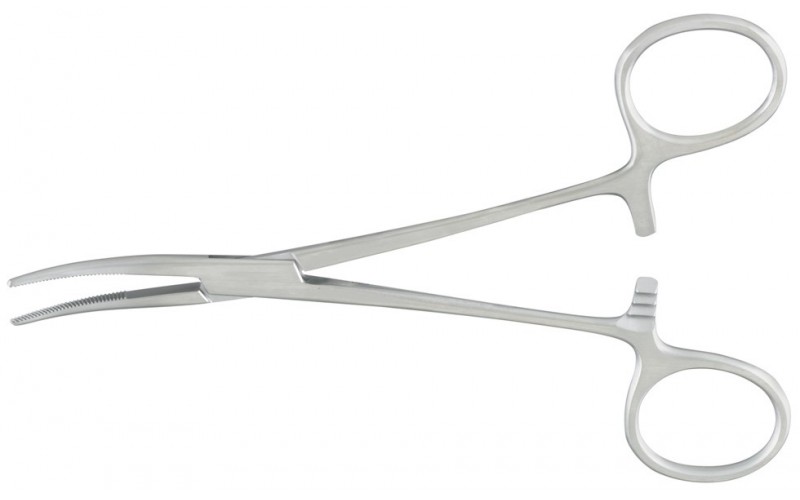 7-38  KELLY Forceps, 5-1/2", curved.