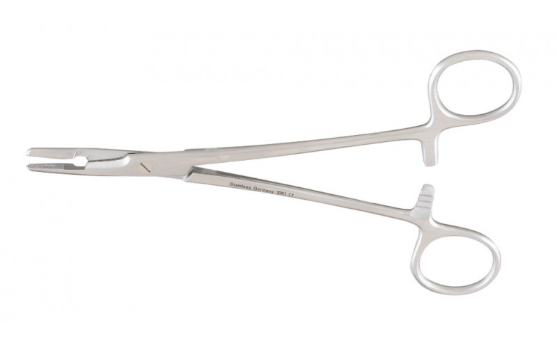 8-16  OLSEN-HEGAR Needle Holder with Suture Scissors, 6-1/2"