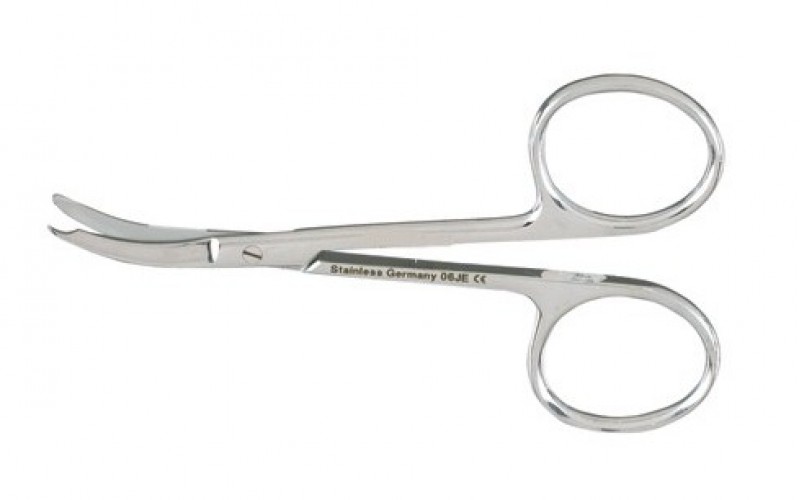 9-101  SHORTBENT Stitch Scissors, 3-1/2" curved