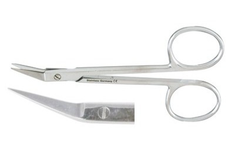 9-110  O'BRIEN Stitch Scissors, 3-3/4", angled, sharp points