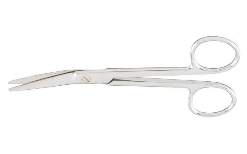 9-98  NEW'S Suture Scissors, 5-1/2", angled on flat