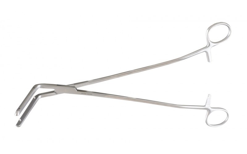 16-176 FOSS Intestinal Clamp 11-3/4" (29.8 cm), right angle with heavy jaws