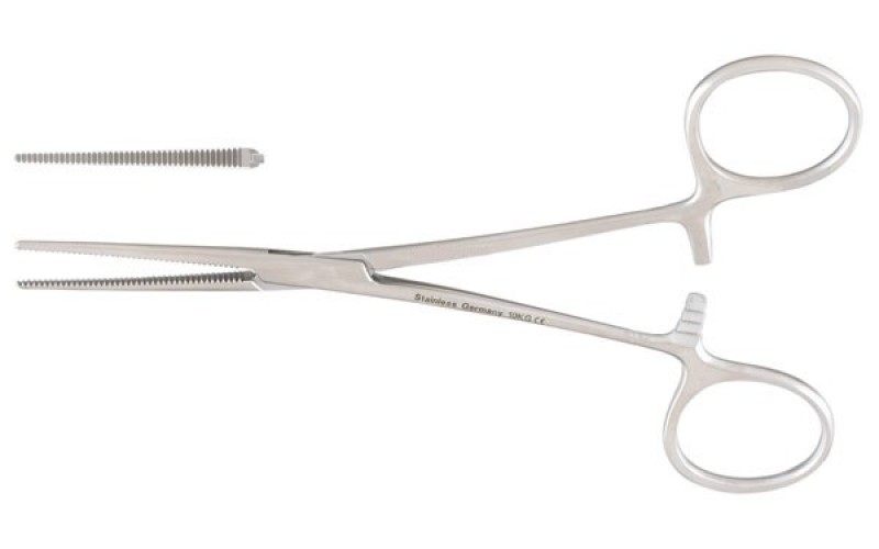 7-110 Baby PEAN Forceps, 5-1/2", straight, extra delicate.
