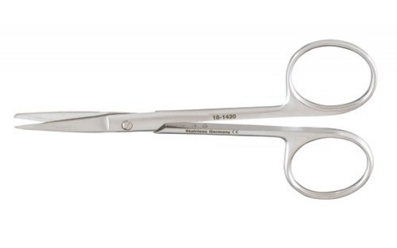 18-1420 KNAPP Iris Scissors, 4" (10.2 cm), straight, sharp/blunt points.