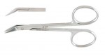18-1440 WILMER Conjunctional & Utility Scissors, 4" (10.2 cm), angled on flat.
