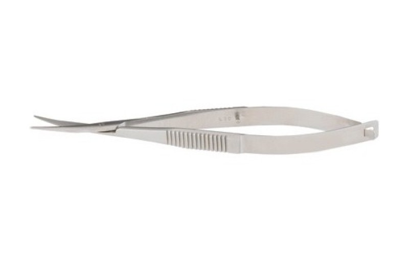 18-1484 SCHEIE-WESTCOTT Corneal Section Scissors, 5" (12.7 cm), left, curved, blunt tips.