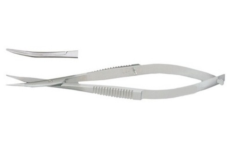 18-1486 WESTCOTT Corneal Stitch Scissors, 4-1/2" (11.4 cm), curved, sharp points.