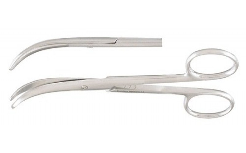 18-1498 	Enucleation Scissors 5" (12.7cm), full curve. 