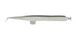 18-1524 DeWECKER Iris Scissors 4-1/4" (10.8 cm), angled 7 mm blades, sharp-sharp points