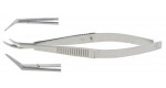 18-1560 CASTROVIEJO Corneal Section Scissors, 4-1/2" (11.4 cm), right, inner blade 1 mm longer, blunt tips