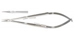 18-1831 CASTROVIEJO Needle Holder, 5-1/2", extra delicate jaws, straight, with lock.