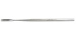 18-1964 WEST Lacrimal Sac Gouge, 6-1/2" (163.5mm), 5mm wide blade, straight. 