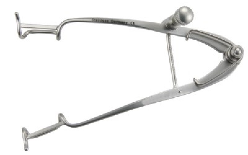 18-22  WILLIAM Eye Speculum, 3-1/4" (8.3 cm), large blades 15 X 5 mm