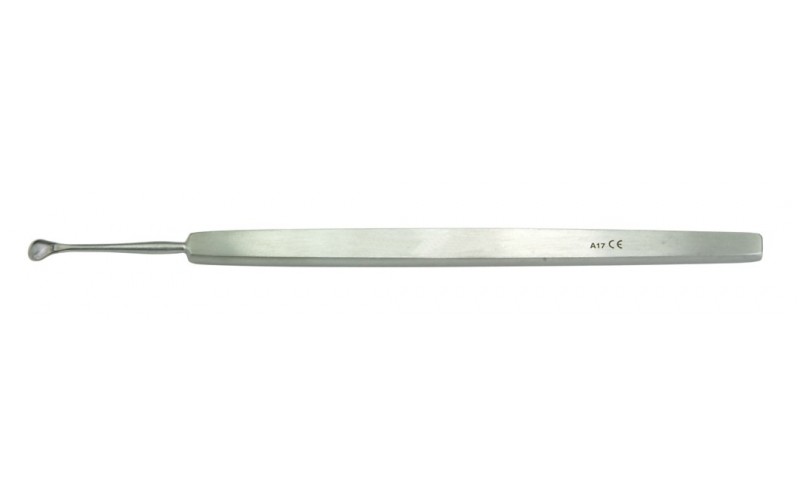 18-330 GILL Corneal Knife, 4-3/4" (12.1 cm), slightly curved 3.5 mm wide blade