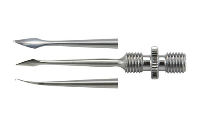 18-402A  DIX Foreign Body Needle with screw socket.