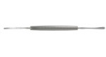 18-562  LINDNER Cyclodialysis Spatula & Spoon, 5-1/2", malleable spatula end is graduated.