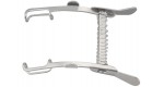 18-68 MELLINGER Eye Speculum, 2-3/4" (7 cm), fenestrated bades 15 mm wide.