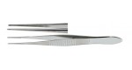 18-779  Eye Dressing Forceps, 4" (10.2 cm), straight, 0.5 mm serrated tips