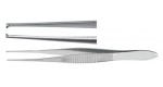 18-785  Iris Tissue Forceps, 4"  1 X 2 teeth, straight,0.5 mm