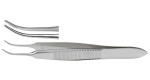 18-818 GRAEFE Eye Dressing Forceps, 2-3/4", curved