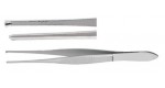 18-840 Strabismus Forceps, 4",1 mm wide tips with 1 X 2 teeth.