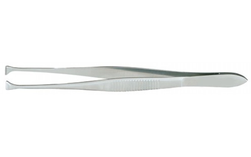 18-850 GRAEFE Fixation Forceps, 4-3/8"standard jaws 4.5 mm wide, fine teeth.