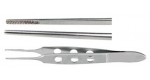 18-866 BISHOP-HARMON Dressing Forceps, 3-3/8" fine cross serrated tips 0.5 mm