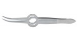 18-978 SCHAAF Foreign Forceps, 3-3/4", with grooved tips.