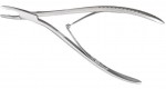 19-1234 JUERS-LEMPERT Rongeur, 7-1/4" (18.4 cm), straight jaws on curved handles, delicate, 2.5 mm bite.