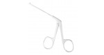 19-2110  Micro Ear Forceps, Alligator Type, 3-1/4" (8.3 cm) shaft, oval cup jaws, 0.8 mm wide