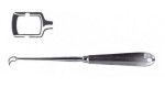 20-809 Vogel Adenoid Curette, 8-1/2" (21.6 cm), infant size, 7 mm blade. 