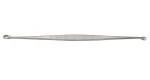 21-322 WILLIGER Bone Curette, 5-1/2", double ended, 3 mm & 4 mm oval cups. 