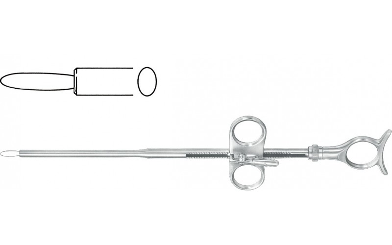 22-1002 EVE Tonsil Snare, 11" (27.9 cm), with ratchet. 