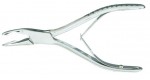 22-486 Oral Surgery Rongeur 5 1/2" (14cm), no. 4 pattern, slightly curved beaks.