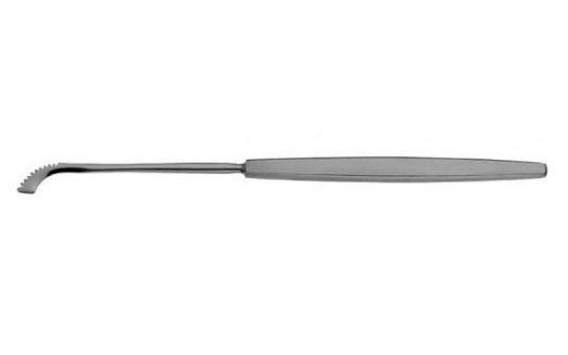 22-808 FISHER Tonsil Knife & Dissector, 8-1/2" (21.6 cm), semi-sharp tip, with teeth.