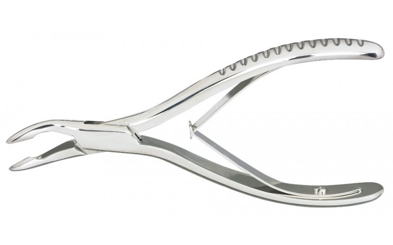 22D-432 Oral Surgery Rongeur 6 1/2" (16.5cm) No. 1 Pattern, strong curved beaks.