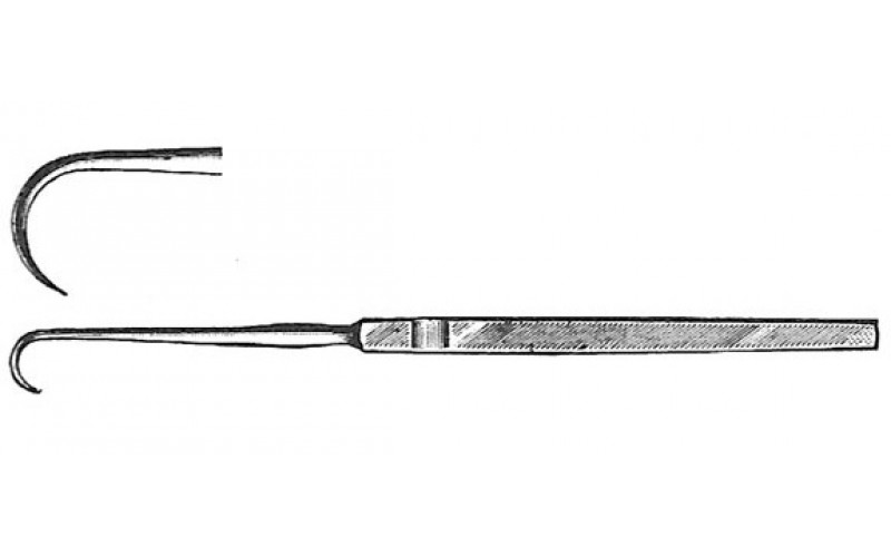 23-1048 HUPP Hook, 6-1/2" (16.5 cm), sharp point.