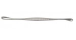 27-920 VOLKMAN Double Ended Curette, 5-1/2" long, oval cups 5 X 10 mm & 6 X 20 mm.