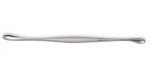 27-924 VOLKMAN Double Ended Curette, 5-1/2" long, oval cups 6 X 10 mm  and round cup 7mm dia