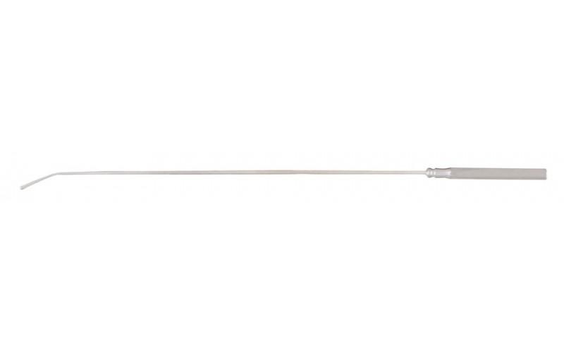 28-108  PRATT Rectal Probe, with 7-3/4" (19.7 cm) sterling shaft, 11" (27.9 cm) overall.