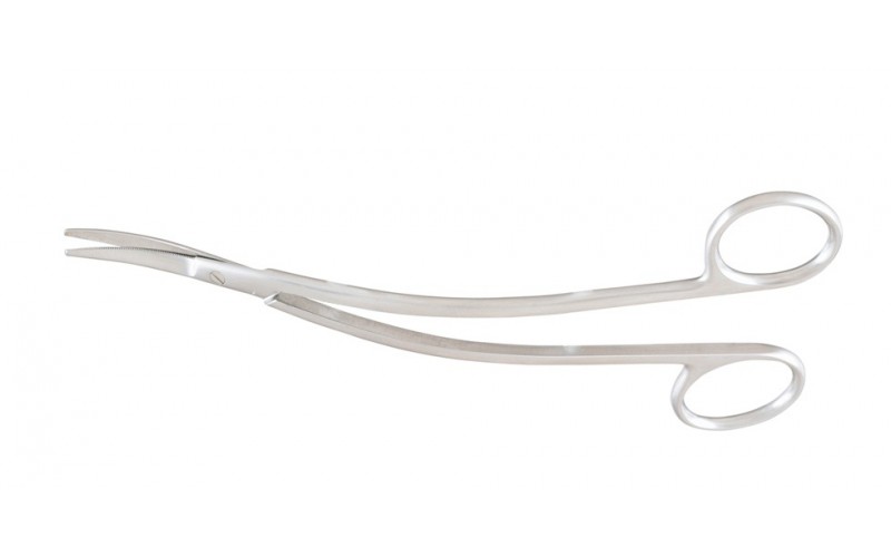28-240 MILLER Rectal Scissors, 6-3/4" (17.1 cm), bayonet shape, delicae serrated blades with blunt points