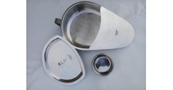 620-200-01 Bed Pan with Lid - Stainless Steel